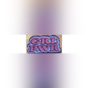 1 LGBTQ+ Lesbian WLW Sappho Pride GRL PWR butterfly clasp Pin